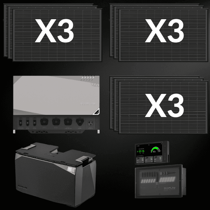 קיט מערכת אגירה ECOFLOW POWER KIT 3600/6000W 2Kwh