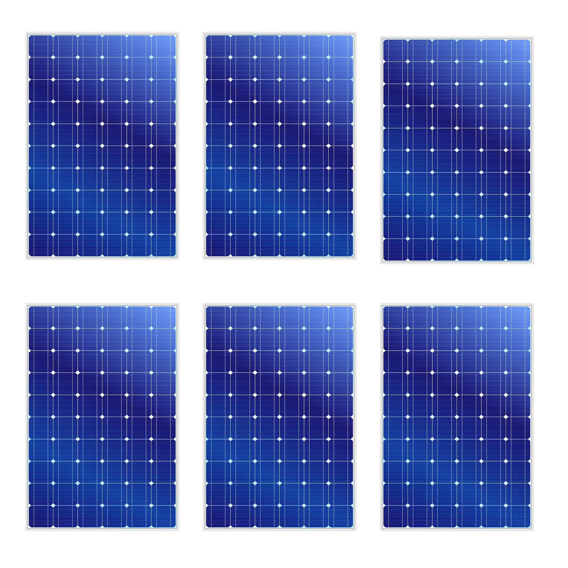 סט 6 פאנלים סולאריים  MONO 540W 49V כולל מתאמים ומפצל MC4 PARALEL